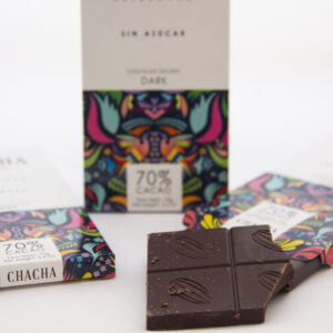 Comprar Chocolate 70% cacao endulzado con estevia Chacha, Enamora Infusión – Munay  13