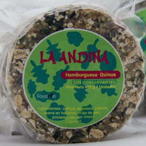 Hamburguesa de quinoa “La Andina” congelada X 4 unidades